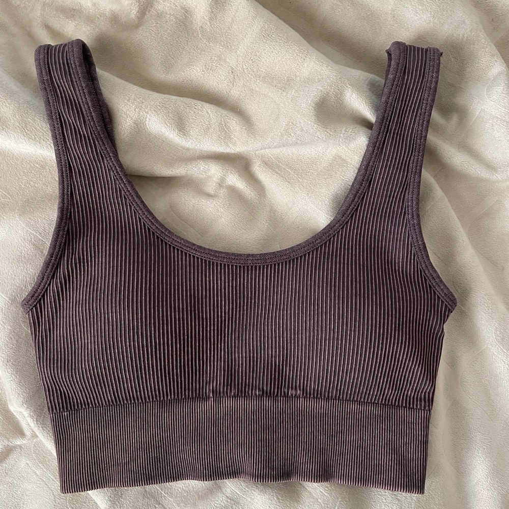 YoungLA Women's Ribbed Sports Bra - Purple